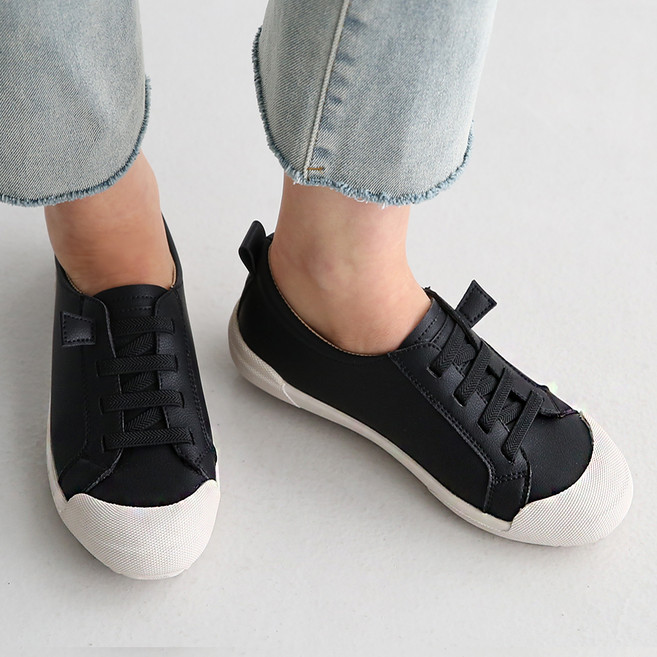 단골언니 여성용 모모크 빅사이즈 베이직 심플 밴딩 스니커즈