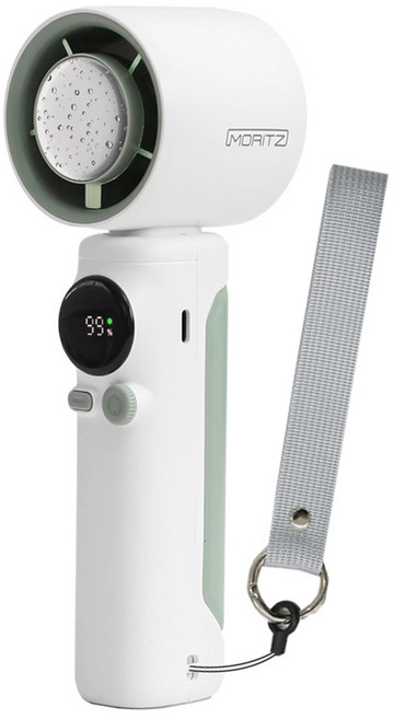 모리츠 100단 1초 급속냉각 휴대용 에어컨 선풍기, MOF-5W4000IC, 화이트