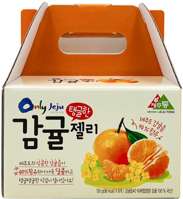 濟州橘子果凍布丁 8包, 1盒, 1.04kg