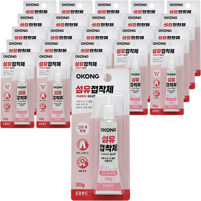 오공 섬유 접착제 30g, 24개