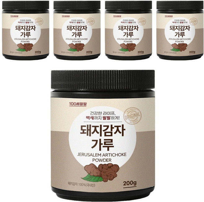 백세팔팔 돼지감자가루, 5개, 200g