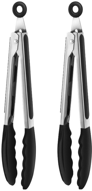 Casabeni 葉子矽膠夾, 黑色, 2個