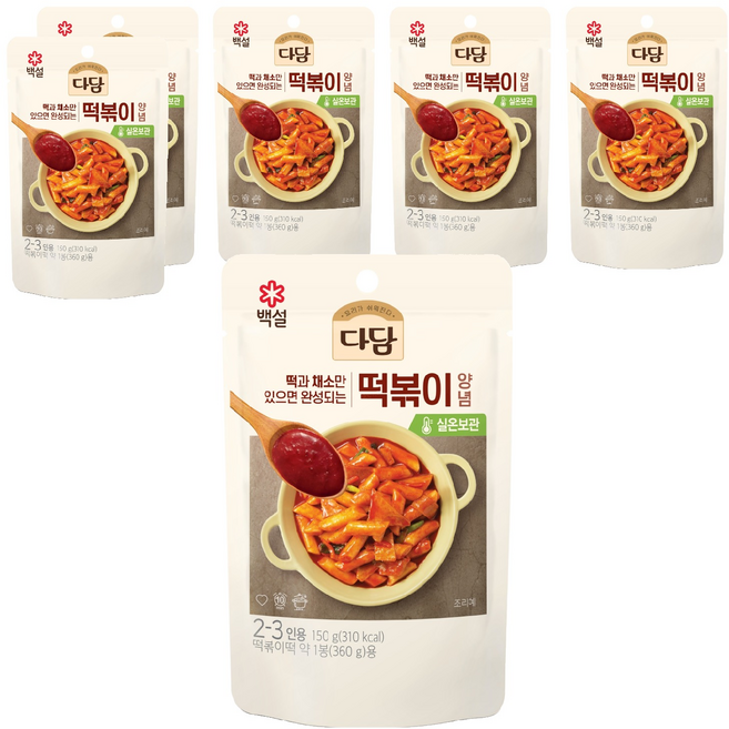 다담 떡볶이양념, 150g, 6개