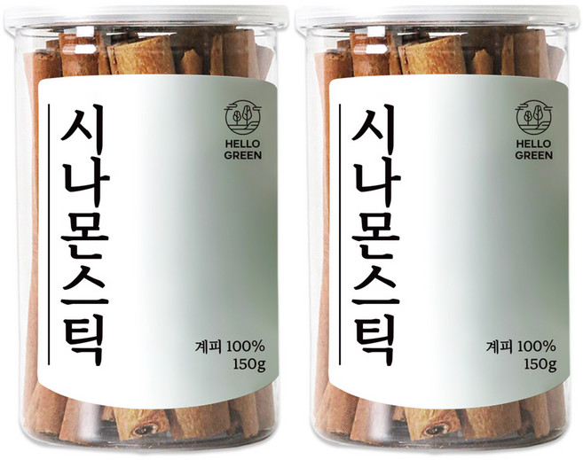 헬로우그린 시나몬스틱, 150g, 2개