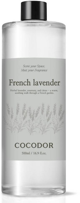 코코도르 디퓨저 리필, 프렌치라벤더, 500ml, 1개