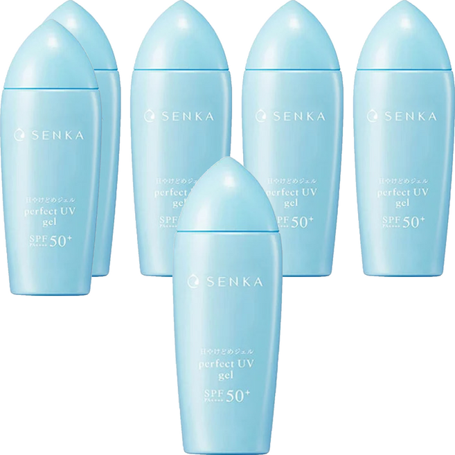 SENKA 專科 台灣公司貨 全效水感防曬水凝乳, 80ml, 6瓶