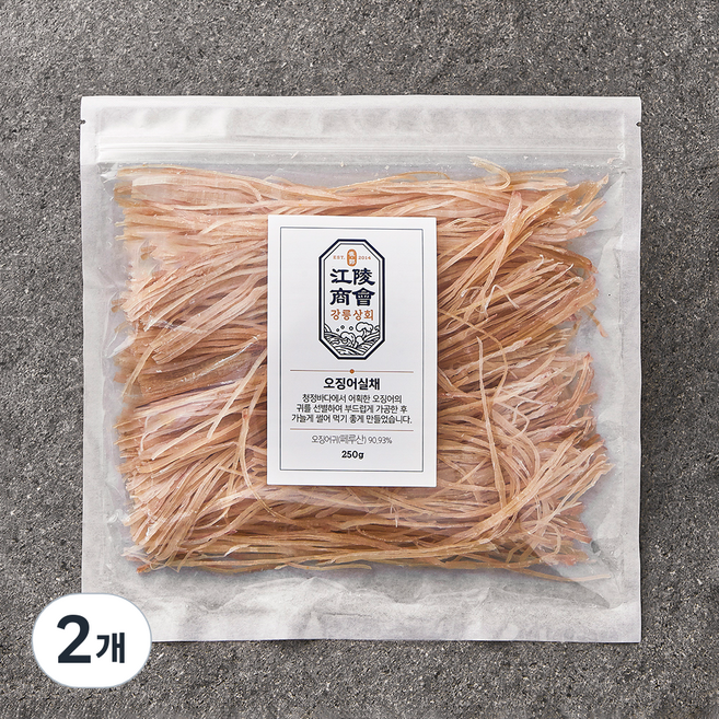 강릉상회 오징어실채, 250g, 2개