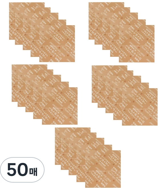 시트형 실리카겔 식품건조제 사각 본품, 1.5g, 50개 - 쿠팡