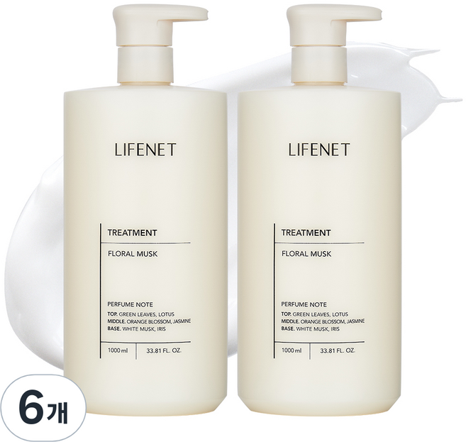 라이프넷 트리트먼트 플로럴 머스크, 1L, 6개