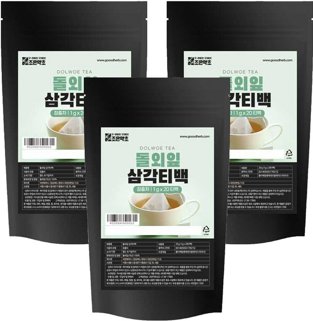 조은약초 돌외잎 삼각티백, 1g, 20개입, 3개