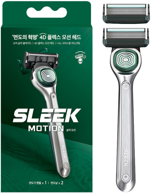 도루코 슬릭 모션 면도기+면도날 세트, 3개, 1개