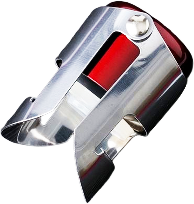 KAI 貝印 House 酒紅香檳酒塞 ABS樹脂 本體 不鏽鋼 翼板 矽膠 塞部, 酒紅色 + 銀色, 1個