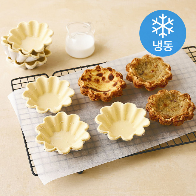 딜라잇가든 프리미엄 꽃 타르트쉘 16개입 (냉동), 640g, 1개