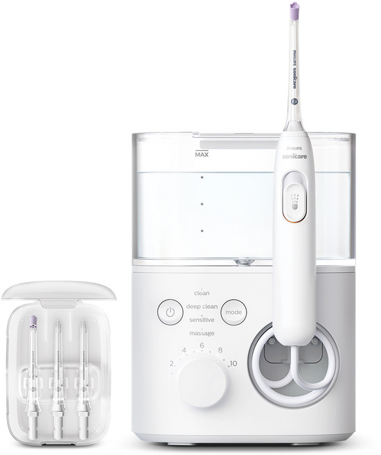 필립스 소닉케어 파워플로서 시리즈 7000 구강세정기, HX3911/42, 화이트