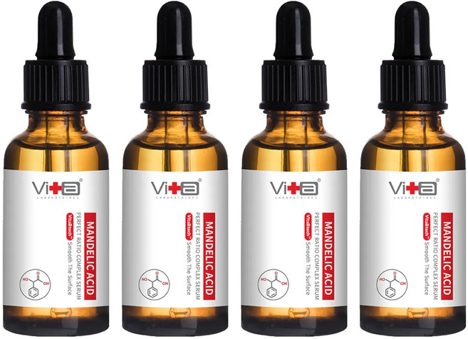 Swissvita 薇佳 蜜花酸晶煥膚美白精萃 VitaBtech升級版 蜜花酸晶黃金比例 改善暗沉 解決角質毛孔問題, 30ml, 4罐