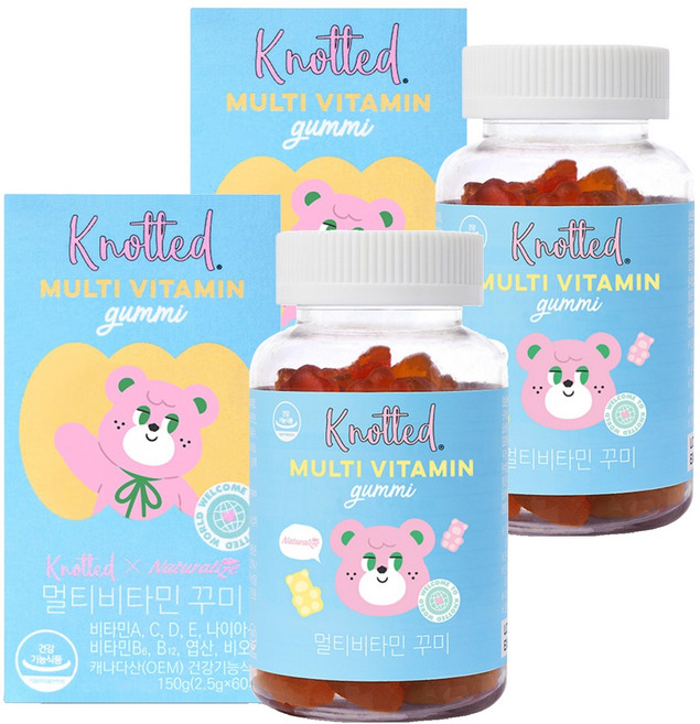 노티드 멀티비타민 꾸미 60p, 150g, 2개