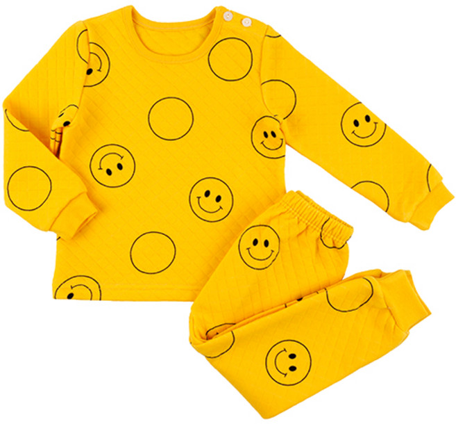 메이키즈 아동용 치즈스마일 보온 내의 상하의 세트