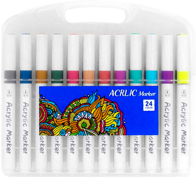DGRM 아크릴 마카펜 세트, 1세트, 24색