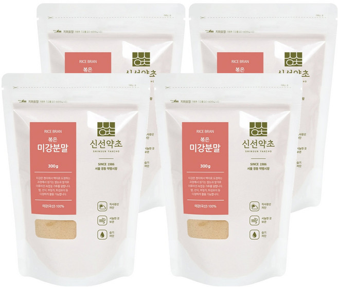 Sinsunherb 炒米糠粉, 300g, 4個