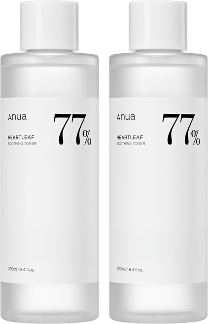Anua 魚腥草77%舒緩化妝水 250ML, 2罐