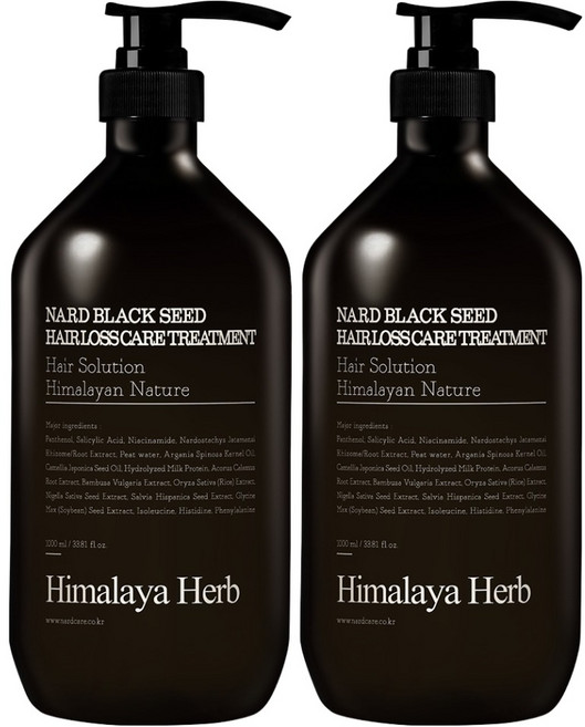 나드 부케가르니 블랙시드 탈모 트리트먼트, 1L, 2개