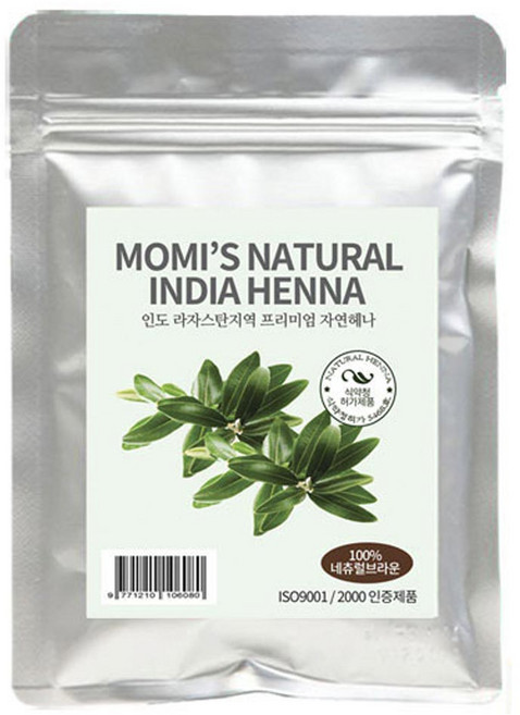 India Henna染髮劑, Natural Brown, 1包