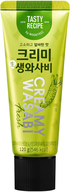 움트리 크리미 생와사비, 120g, 1개