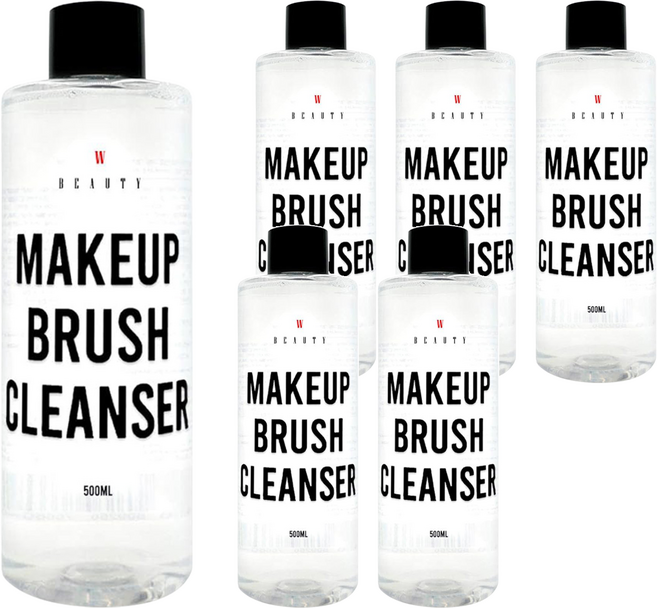 W Beauty 刷具清潔液, 500ml, 6瓶