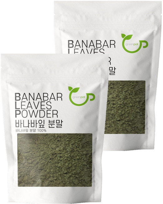 그린팟 바나바잎 분말 차, 500g, 1개입, 2개