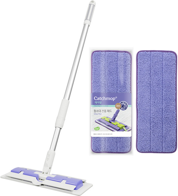 캐치맙 기본 청소대 + 듀오펙트 청소패드 2p, 1세트