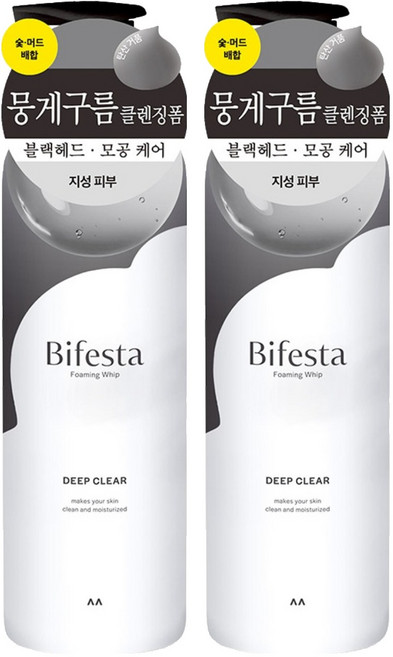 비페스타 클렌징 무스폼 딥클리어, 200g, 2개