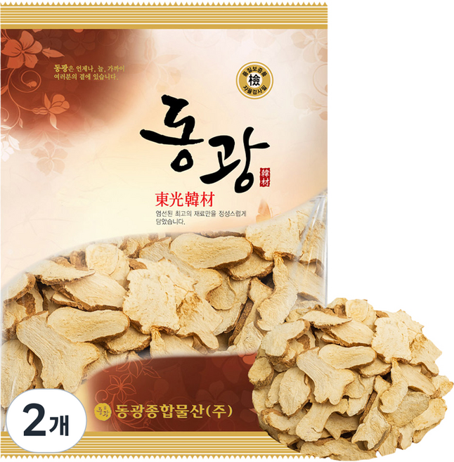 동광한방몰 국내산 백출 삽주뿌리, 200g, 2개