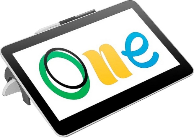 wacom One 13 touch 觸控液晶繪圖螢幕 HDMI版本, DTH134W4D, 黑色 + 白色