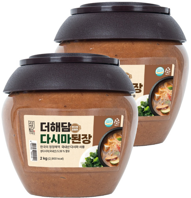 THE해담 다시마 된장, 2kg, 2개