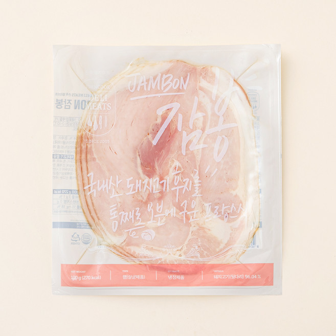 존쿡델리미트 잠봉 (냉장), 100g, 1개