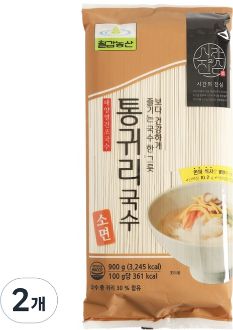 칠갑농산 통귀리국수, 900g, 2개