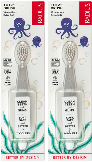 래디어스 토츠 유아 칫솔, 화이트, 1개입, 2개
