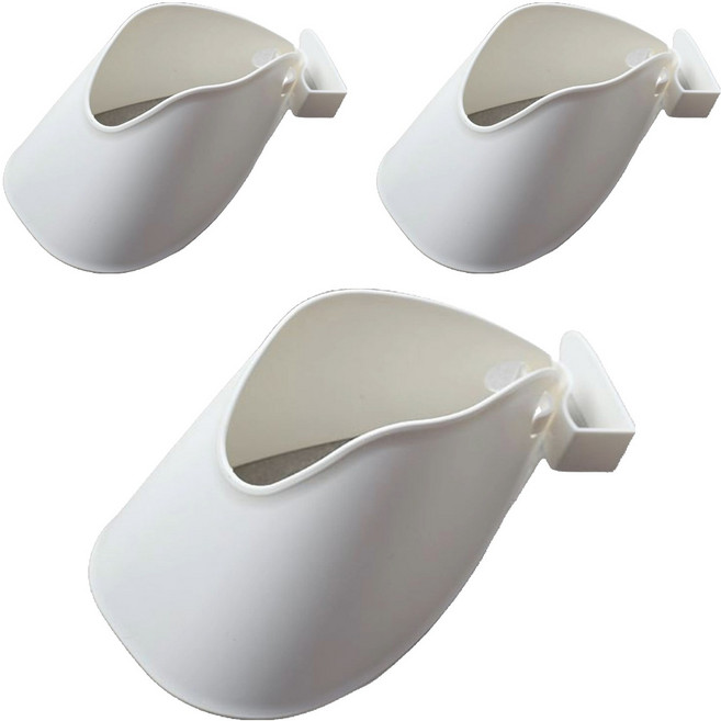 withWIN 간편 헤어드라이기 걸이, 화이트, 3개