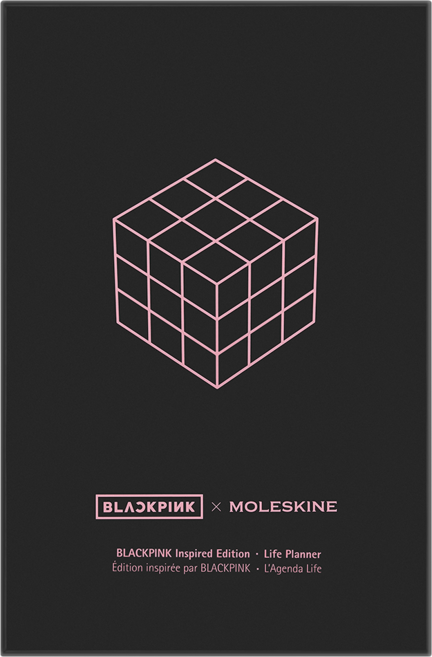MOLESKINE BLACKPINK 限量版未日期日誌硬殼盒裝大號, 黑色, 1個