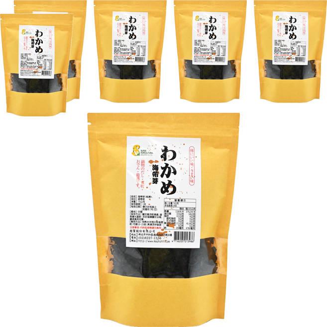 超賀 海帶芽, 70g, 6包