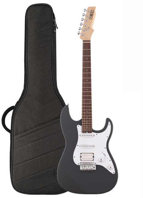 헥스 입문용 무광 일렉기타 + 케이스, E-100 S/SG, SlateGrey, 1세트