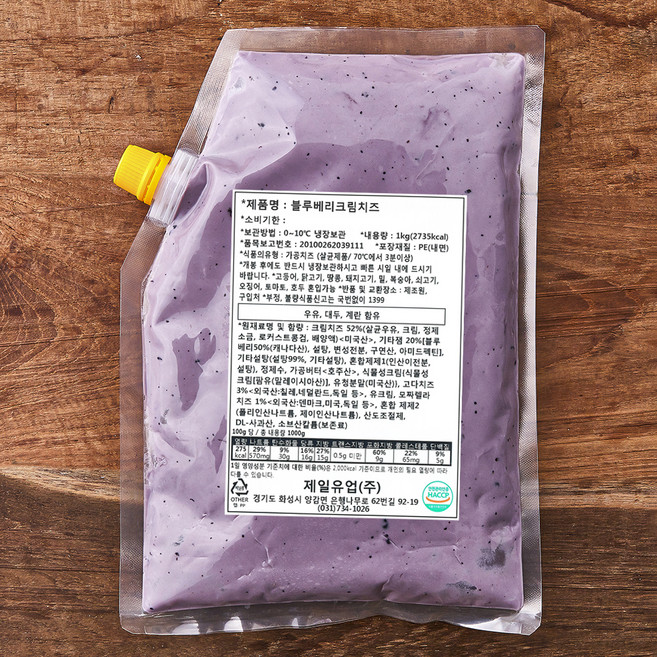 블루베리 크림치즈, 1kg, 1개입, 1개