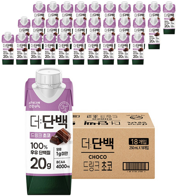 더단백 드링크 초코, 250ml, 36개