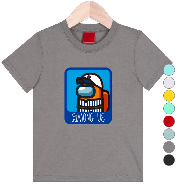 뉴욕꼬맹이 아동용 통기성 어몽어스 NY반팔 티셔츠 US048