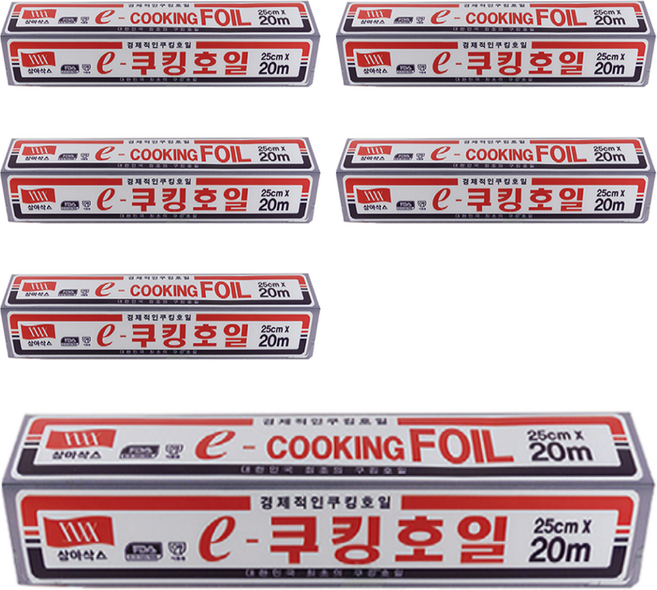 삼아삭스호일 e 쿠킹호일, 20m, 6개