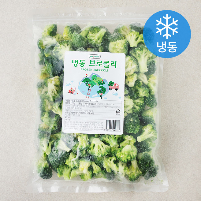 웰프레쉬 브로콜리 (냉동), 2kg, 1개