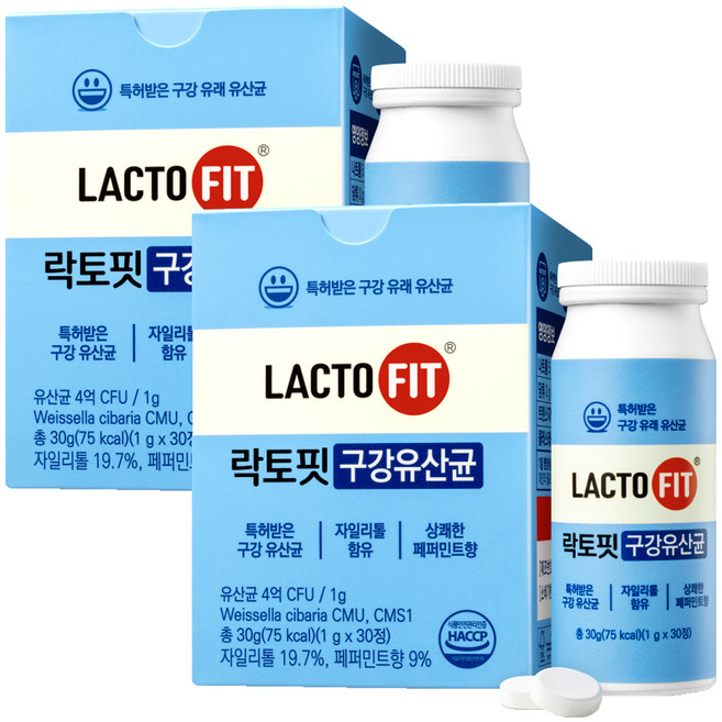 락토핏 구강 유산균 30g, 30정, 2개