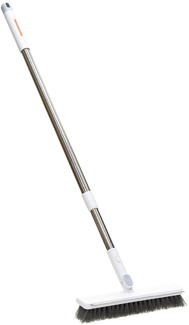 奇麗屋 雙效地板刷 濃密刷毛 清潔除水漬 不鏽鋼桿伸縮調節, 1支