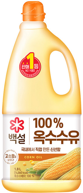 白雪BEKSUL 玉米油, 1.8L, 1瓶