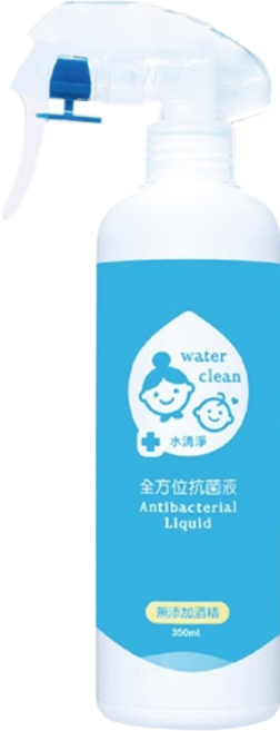 Water clean 水清淨 全方位抗菌液, 350ml, 1瓶